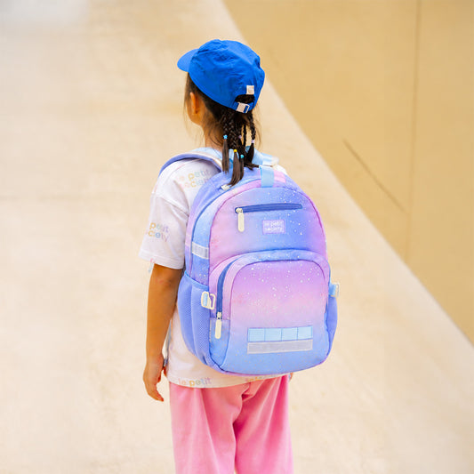 Essential School Bundle - Metallic Galaxy Single Pocket Backpack, Munch Mini & Wallet (7-10Y)