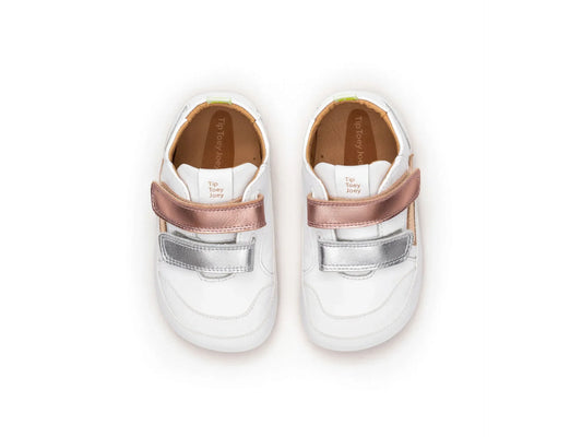Landy Sneakers in White / Sterling Silver / Rose Gold by Tip Toey Joey — image 2