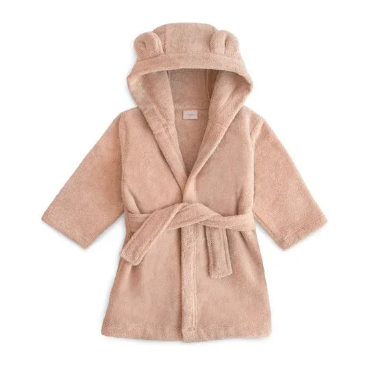 Bear Robe in Blush (4-6Y) by Mushie