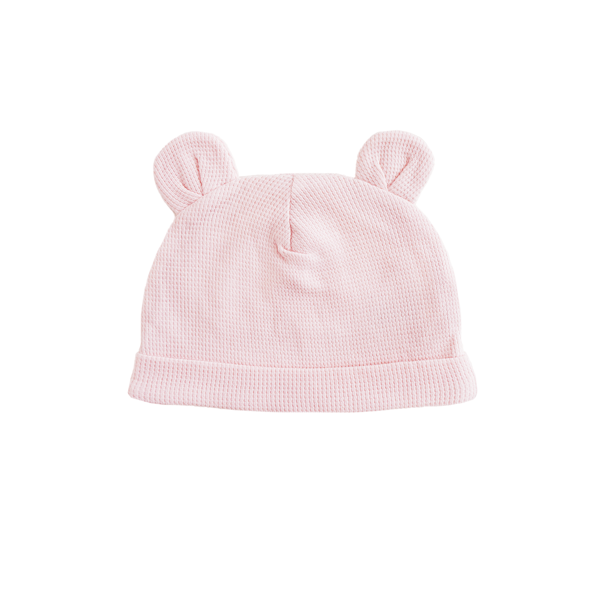 Baby Organic Bear Hat in Pink by Le Petit Society — image 4
