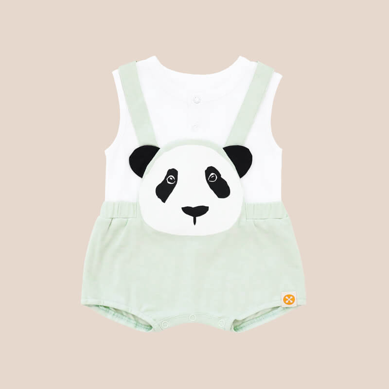 Baby Animal Romper in Panda by Le Petit Society — image 8