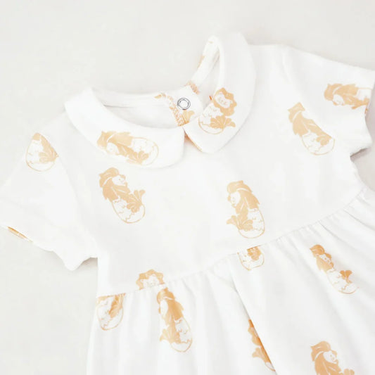 A Singapore Series - Baby Girl Dress in Merlion Print by Le Petit Society — image 2