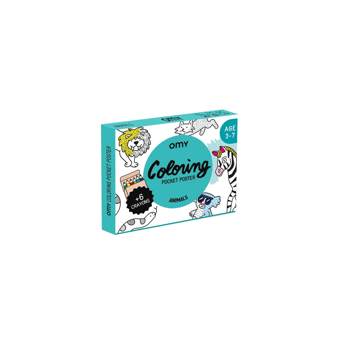 Pocket Colouring - Animals by OMY
