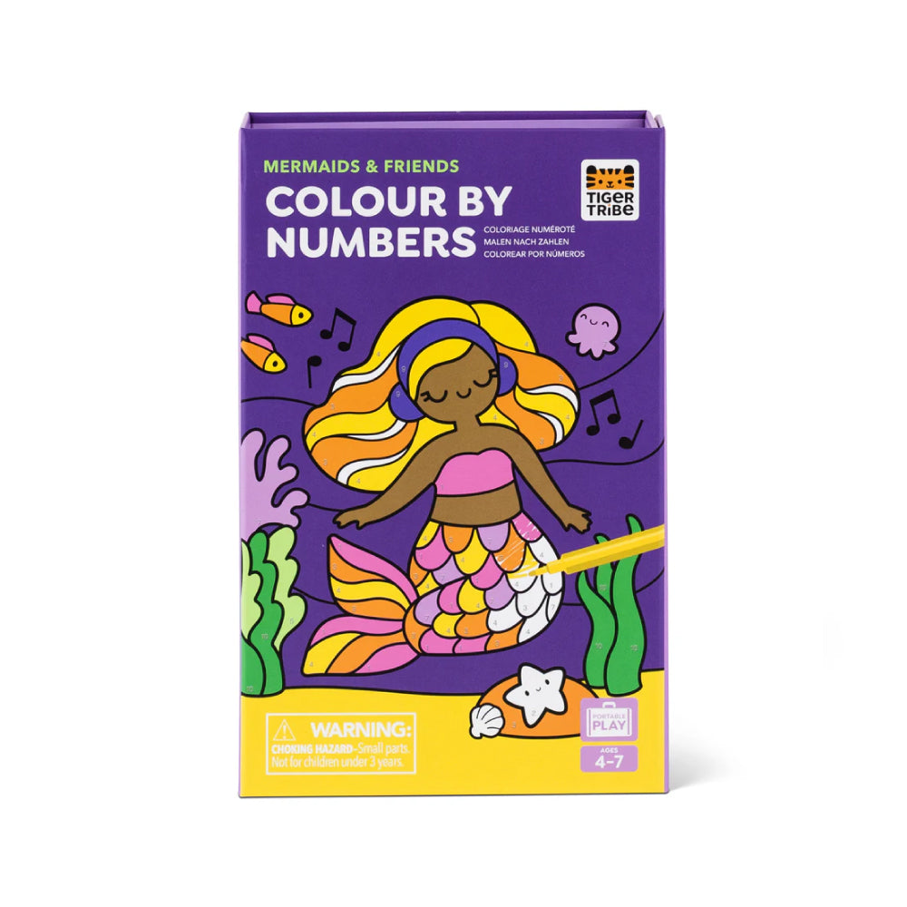 Colour by Numbers in Mermaids and Friends by Tiger Tribe