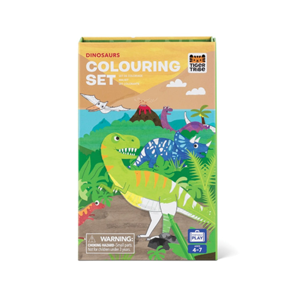 Colouring Set in Dinosaur by Tiger Tribe