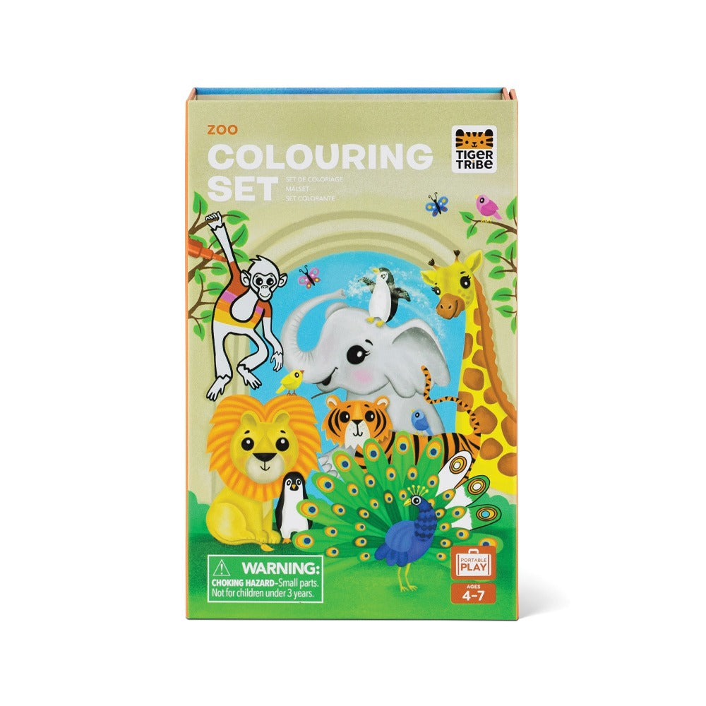Colouring Set in Zoo by Tiger Tribe