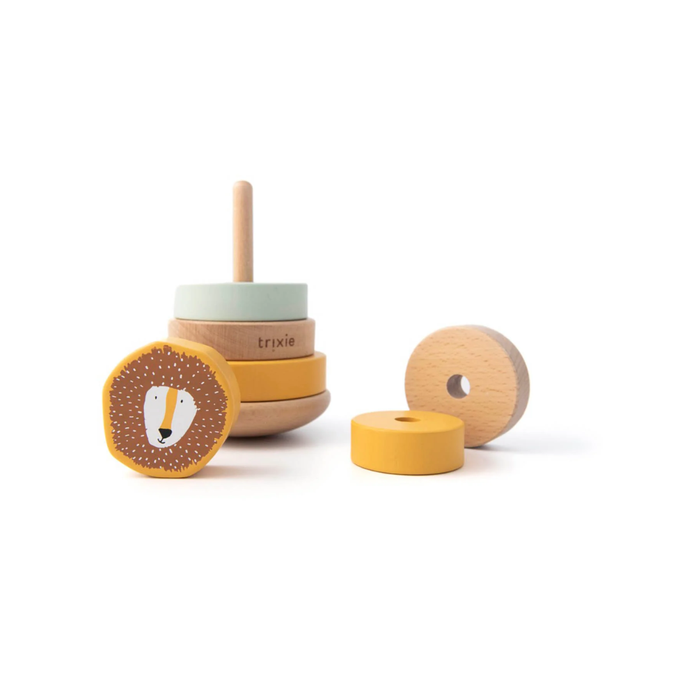 Wooden Stacking Toy in Mr Lion by Trixie — image 2