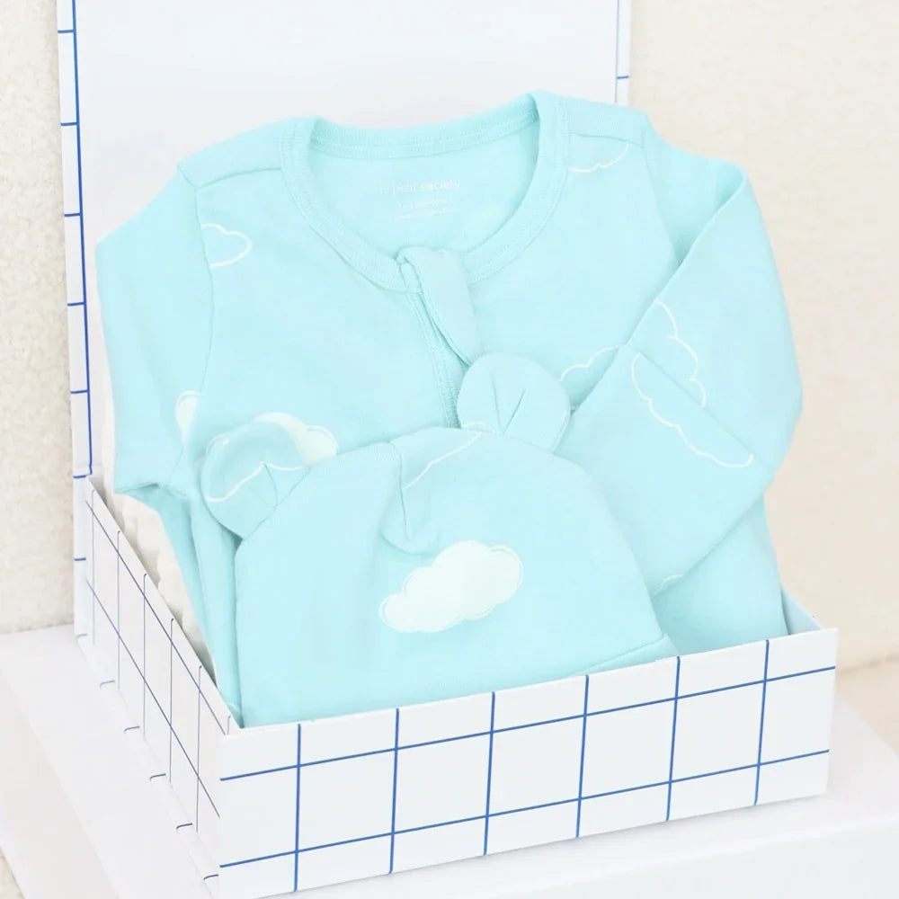 Cuddle and Comfort Set in Cotton Clouds by Le Petit Society — image 13