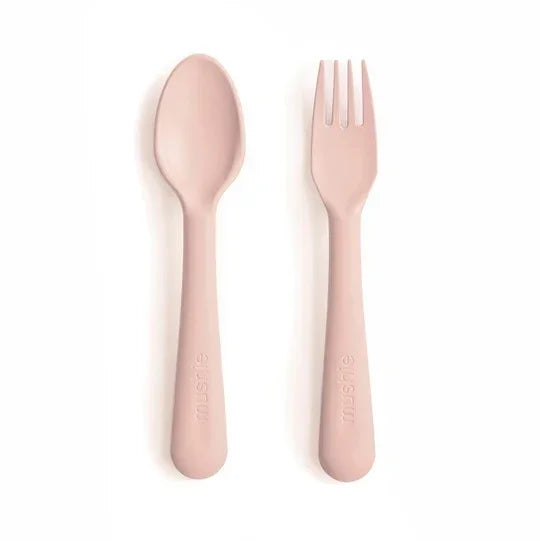 Fork & Spoon in Blush by Mushie