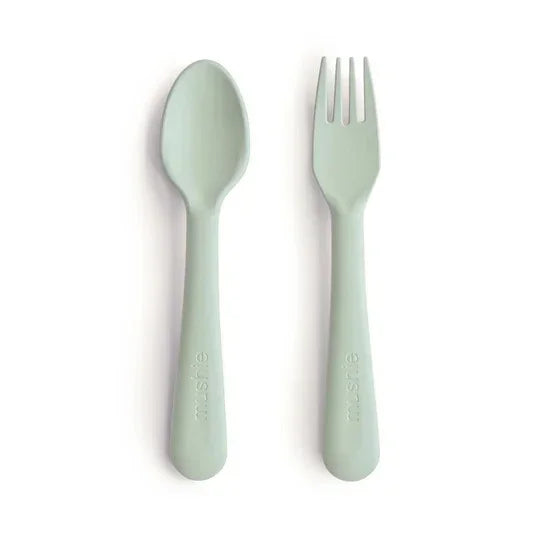 Fork & Spoon in Sage by Mushie