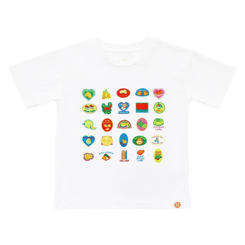 A Singapore Series - Foodie Kids Tee in White by Le Petit Society — image 15