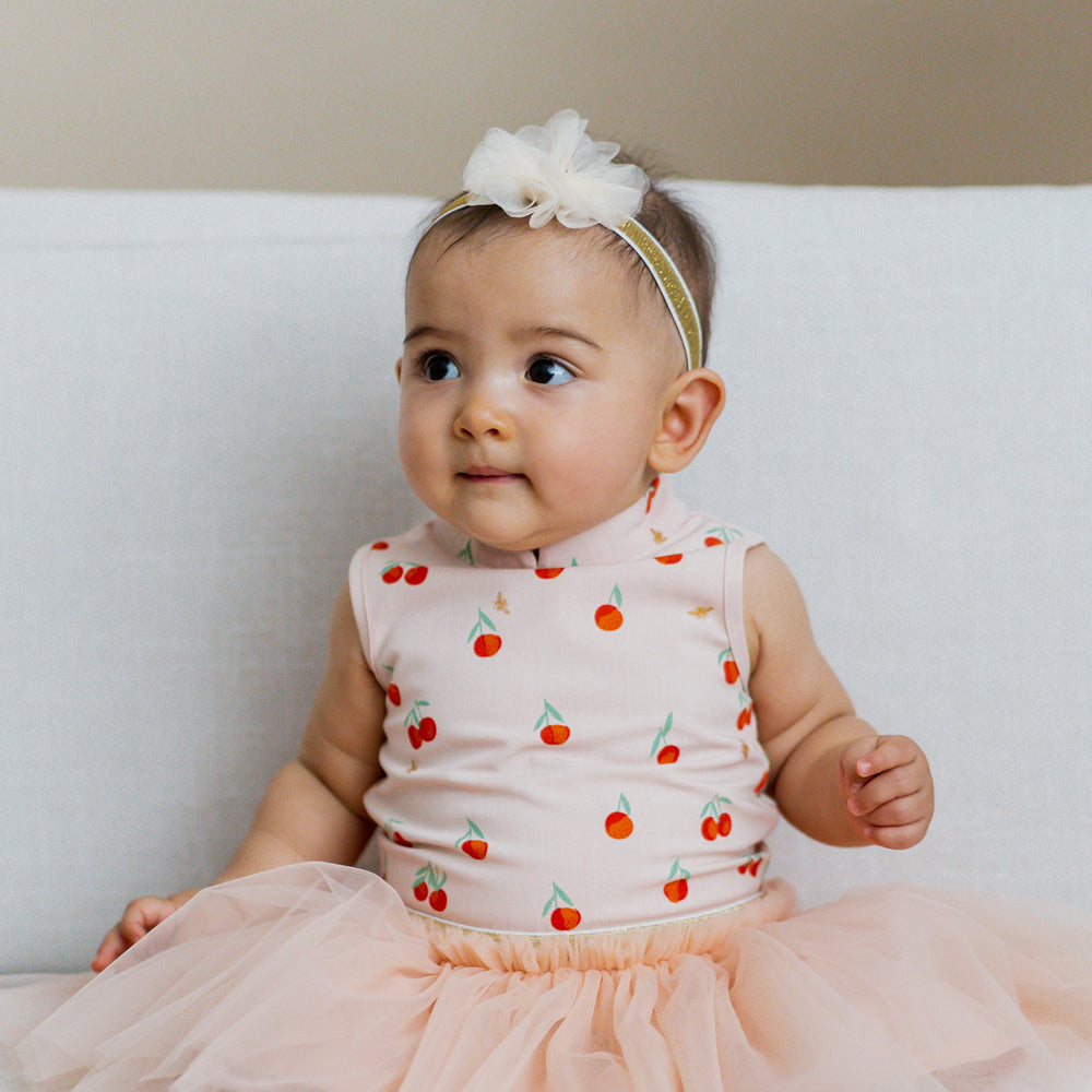 Flower Headband in Champagne