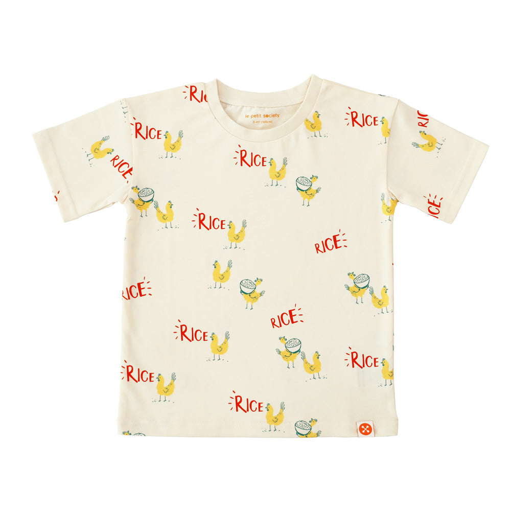 A Singapore Series - Kids Tee in Chicken Rice Print by Le Petit Society — image 11