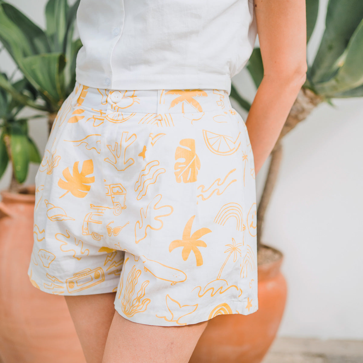Resort Series - Ladies Shorts in Island Print by Le Petit Society — image 12