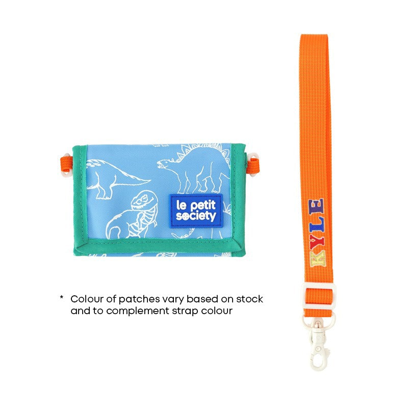 Kids Wallet With Lanyard in Dino by Le Petit Society — image 6