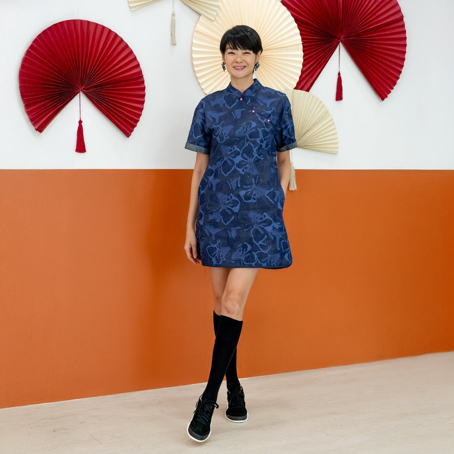 Le Petit Society x Sheila - Ladies Cheongsam in Chambray — image 11