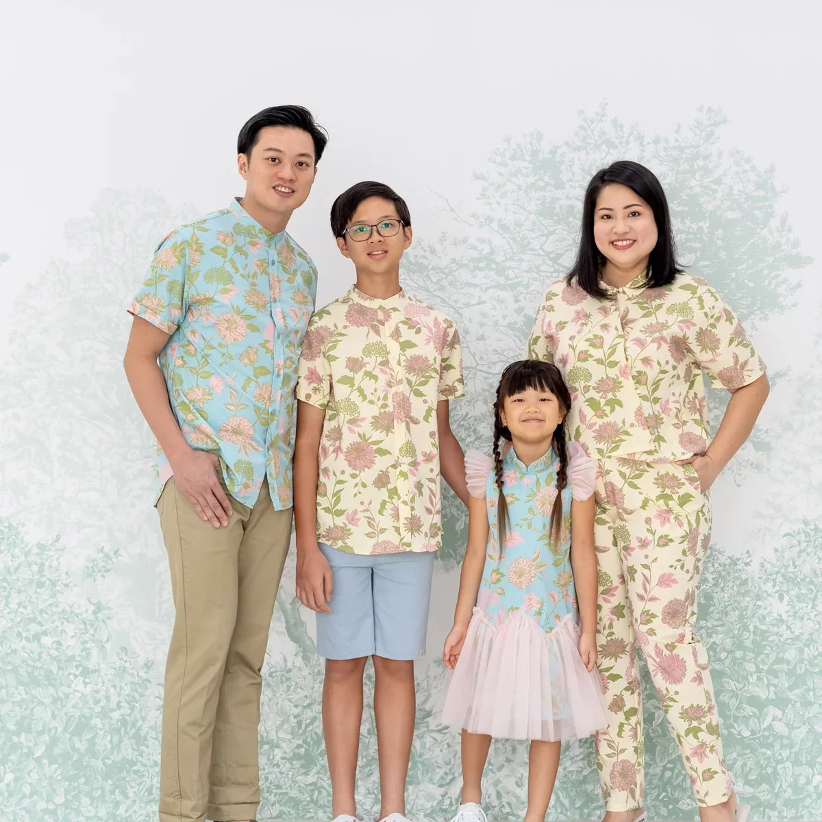 Garden Series - Ladies Pants in Yellow Chrysanthemum Print by Le Petit Society — image 8