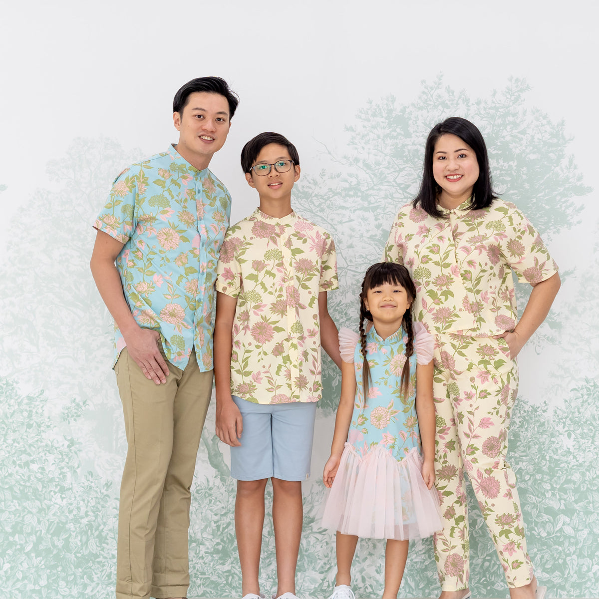 Garden Series - Ladies Pants in Yellow Chrysanthemum Print by Le Petit Society — image 8