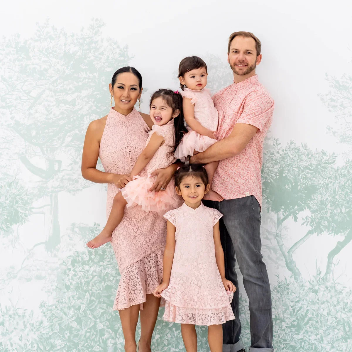 Spring Series - Ladies Halter Lace Dress in Pink by Le Petit Society — image 4