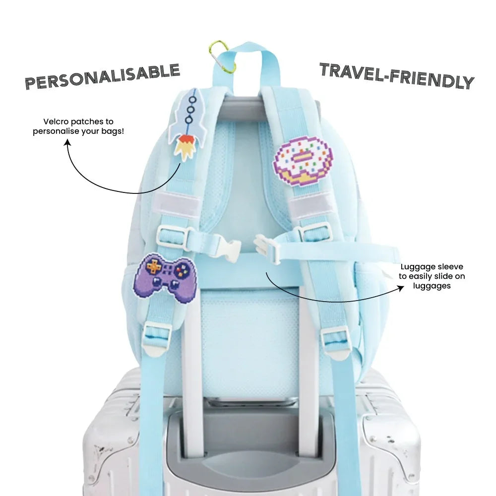 Mini Backpack - Ice Blue Puffer by Le Petit Society — image 8