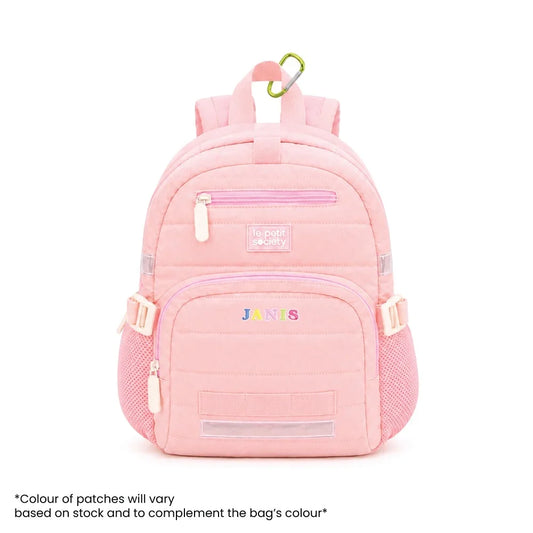 Mini Backpack - Marshmallow Pink Puffer by Le Petit Society — image 2