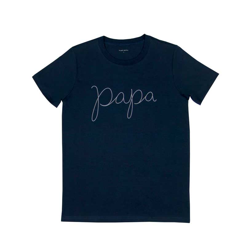 Family Tees - Papa Tee in Navy by Le Petit Society