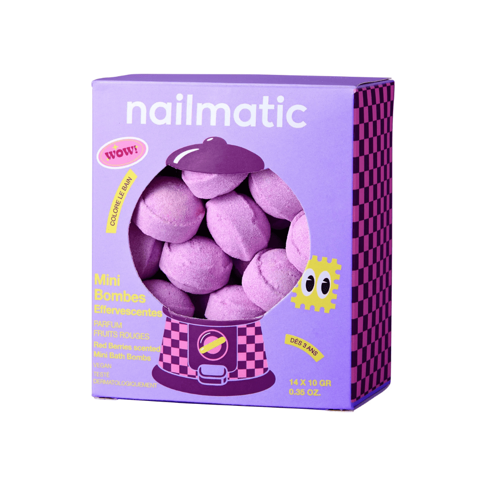 Mini Effervescent Bath Beads in Berry Bloom by Nailmatic