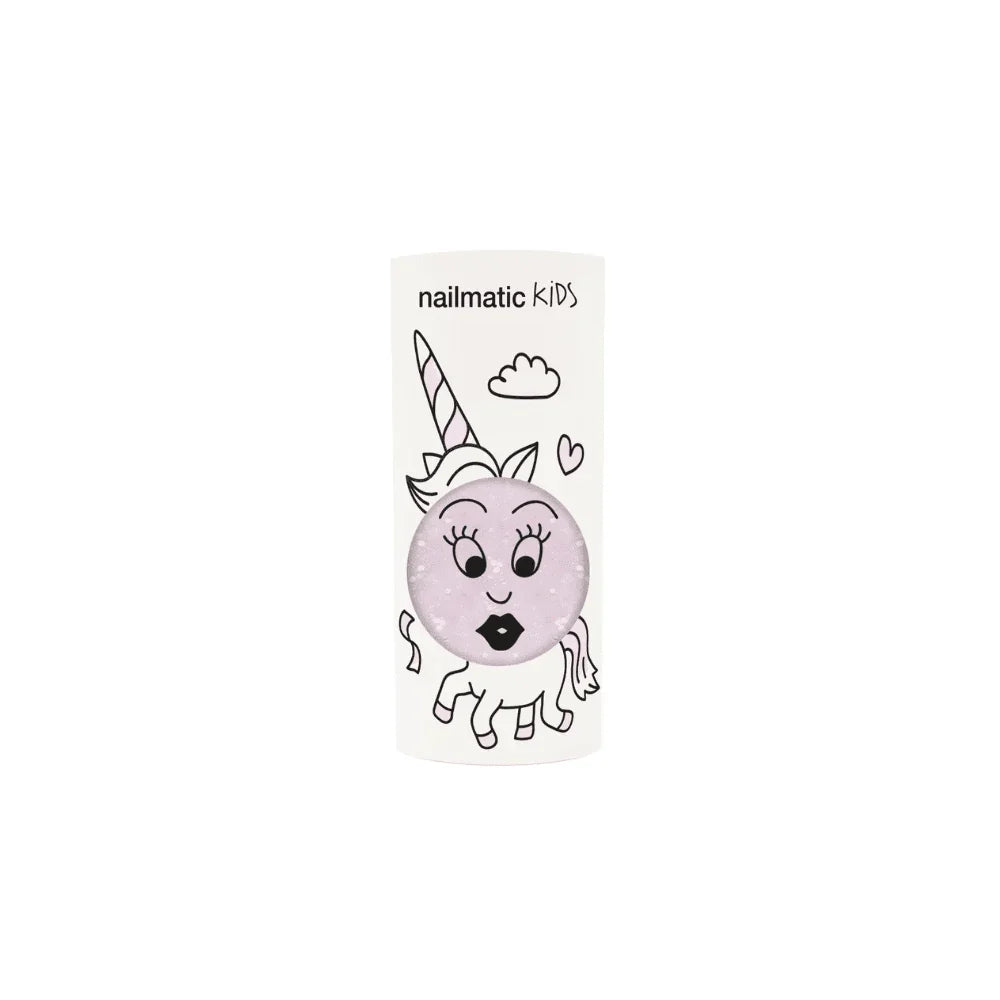 Nail Polish in Polly Clear Pink Glitter by Nailmatic