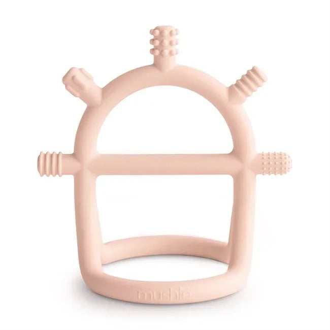 No in Drop Teether - Sensory/Blush by Mushie