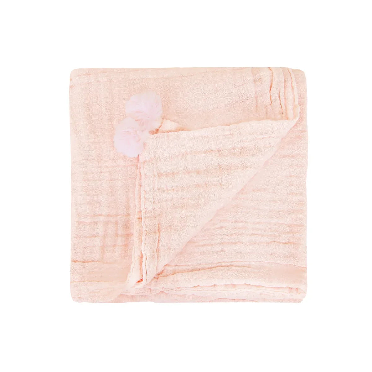 Keepsake Kids/Adult Single Blanket in Peach by Le Petit Society — image 4