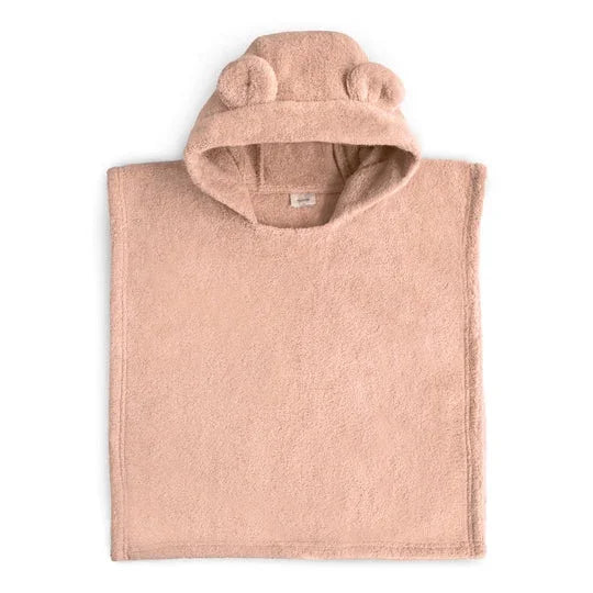 Poncho Towel in Bear (Blush) by Mushie