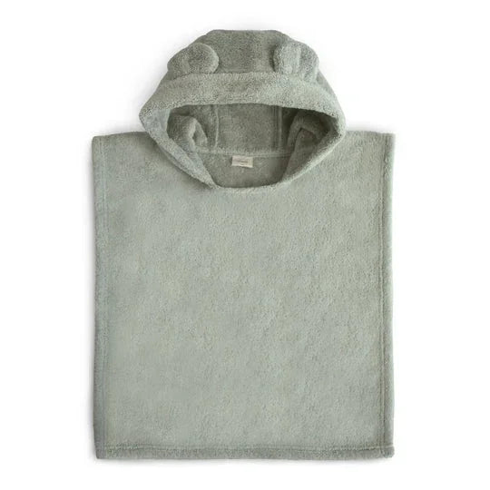 Poncho Towel in Bear (Moss) by Mushie