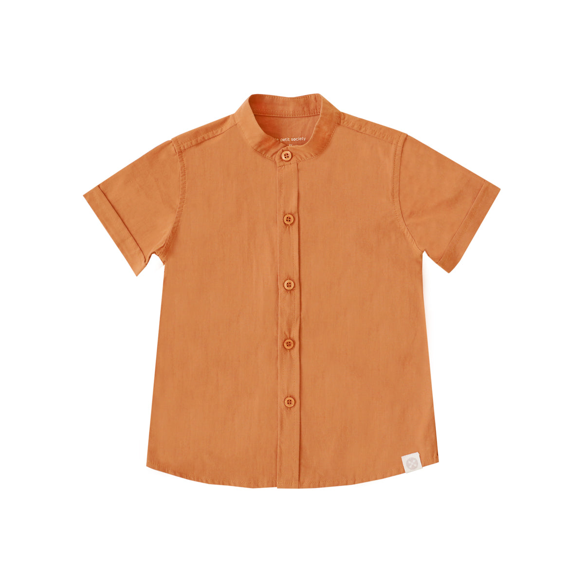 Resort Series - Boys Shirt in Caramel by Le Petit Society