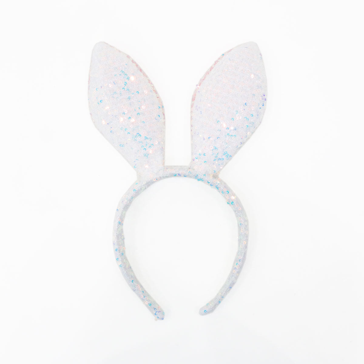 *New* Sequin Bunny Headband in White by Le Petit Society — image 5