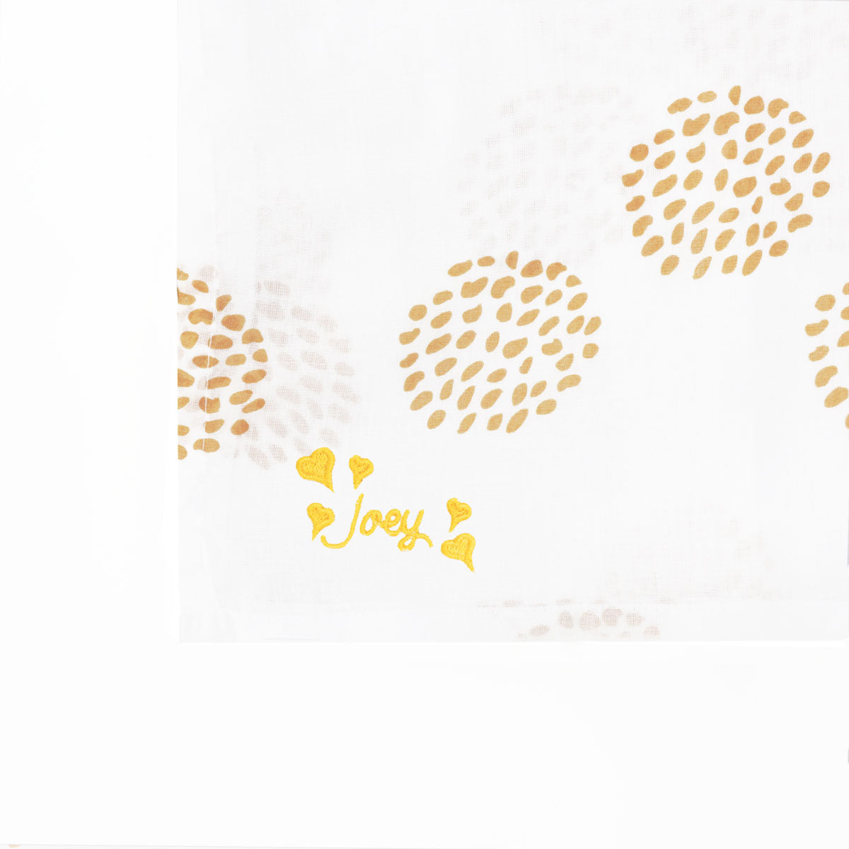 Baby Organic Swaddle in Dandelion Print by Le Petit Society — image 6