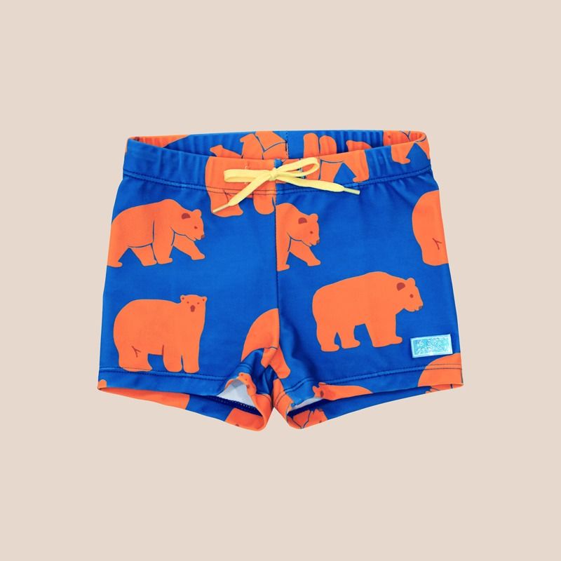 Swim Trunks in Bear Print by Le Petit Society — image 7