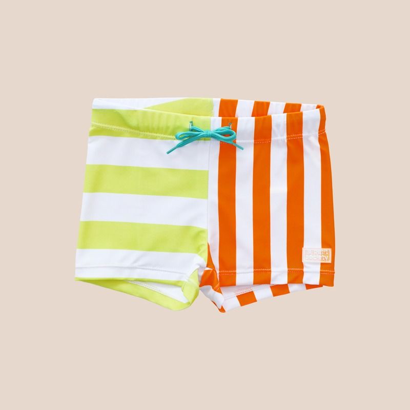 Swim Trunks in Rainbow Stripes by Le Petit Society — image 9