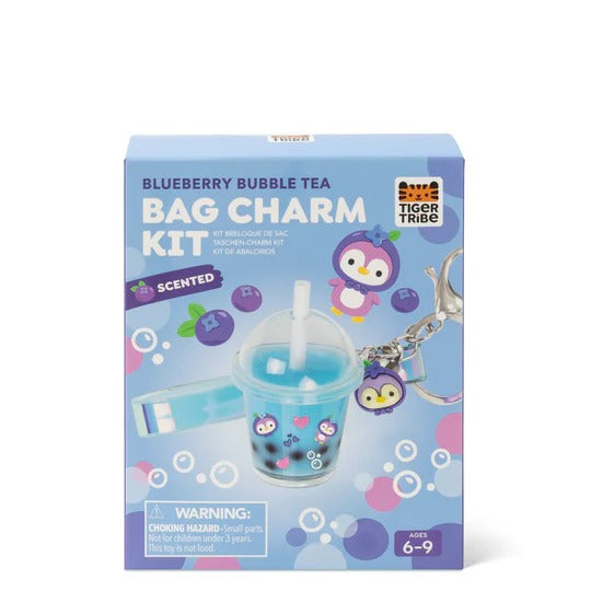 Bag Charm Kit in Blueberry Bubble Tea by Tiger Tribe