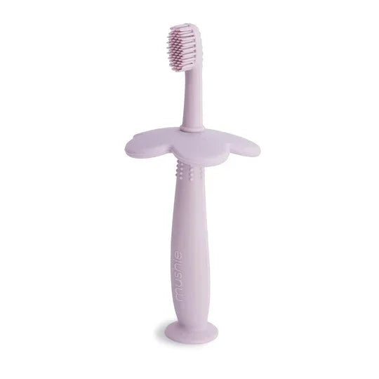 Training Toothbrush in Flower (Soft Lilac) by Mushie