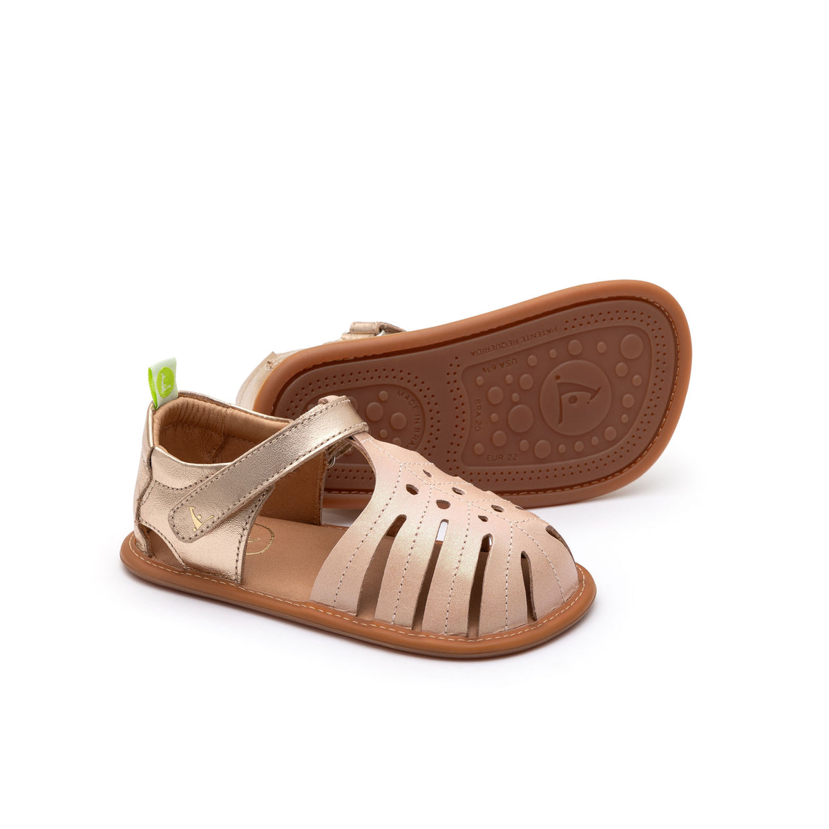 Toddler Sandals Tropically in Candy Dream / Metalic Salmon by Tip Toey Joey — image 8