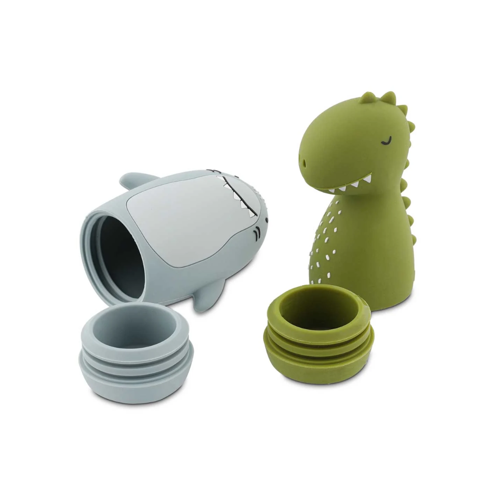 Bath Toy Splashing Animals in Mr Shark & Mr Dino by Trixie — image 2
