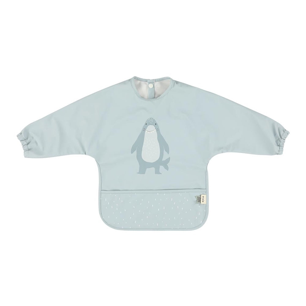 Waterproof Long Sleeve Bib in Mr Shark by Trixie