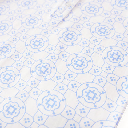 Chinese Motif Series - Boys Jersey Shirt in Blue Motif by Le Petit Society — image 4