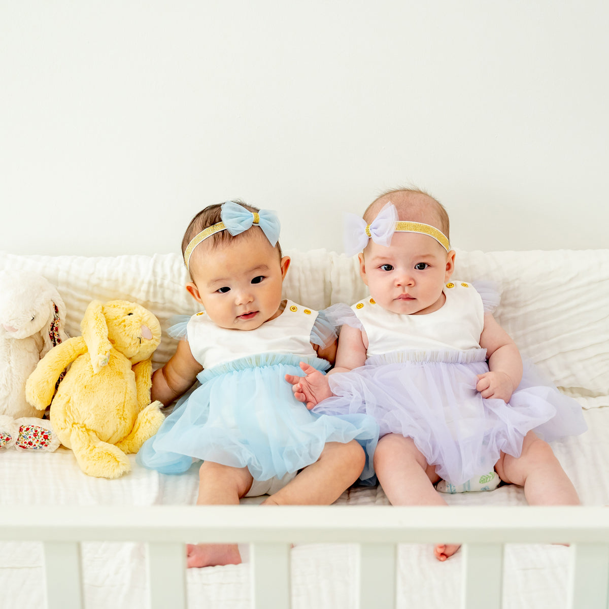 Flower Girl Series - Baby Bubble Dress in Blue by Le Petit Society — image 12