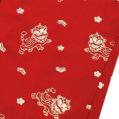 Lion Dance Series - Girls Cheongsam in Red Lion Print by Le Petit Society — image 3