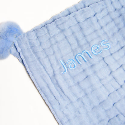 Keepsake Kids/Adult Single Blanket in Baby Blue (Personalisable) by Le Petit Society