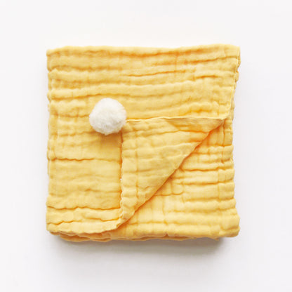 Keepsake Baby Blanket in Mustard (Personalisable) by Le Petit Society — image 2