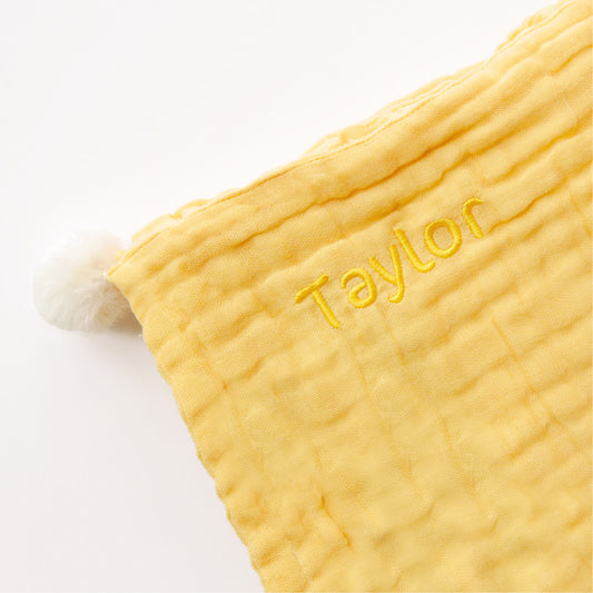 Keepsake Kids/Adult Single Blanket in Mustard by Le Petit Society