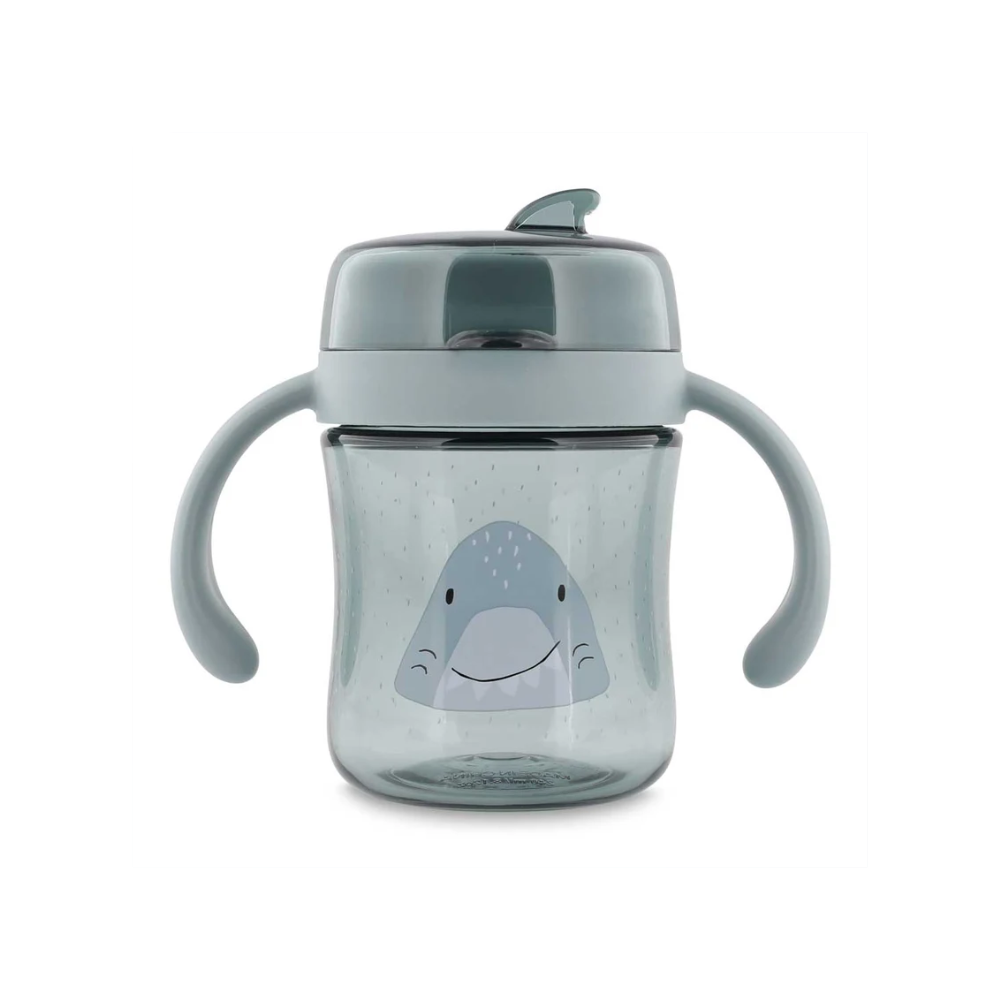 360° Cup With Handles - Mr Shark by Trixie by Le Petit Society