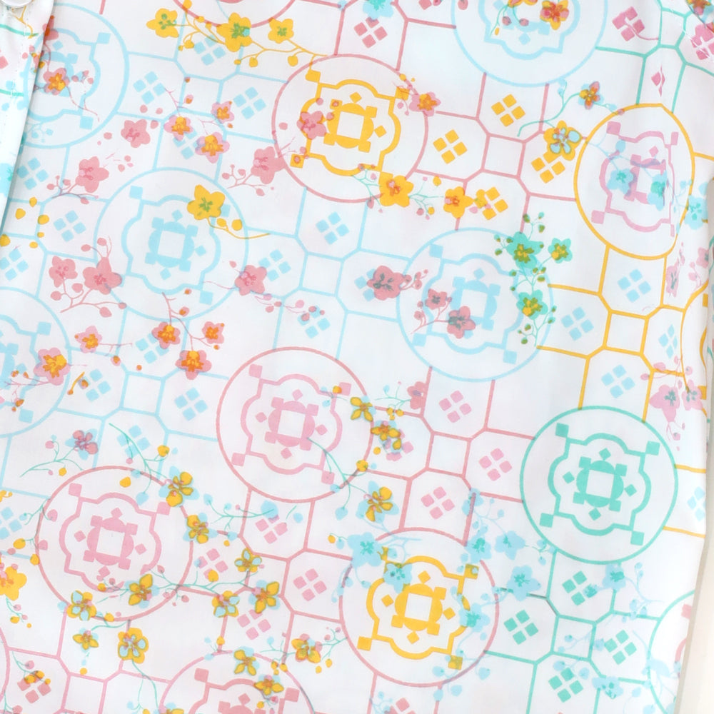 Chinese Motif Series - Boys Shirt in Pastel Rainbow Motif by Le Petit Society — image 4